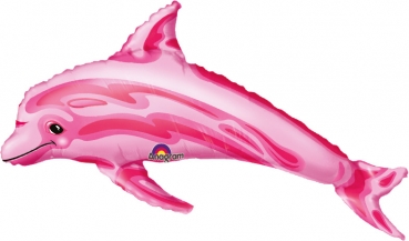 Mini-Folienballon "Delfin"- pink