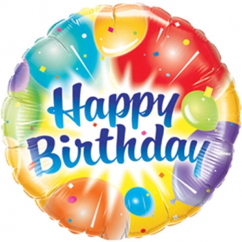 Folienballon "Happy Birthday", Ballons (heliumgefüllt)
