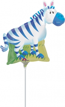 Mini-Folienballon "Zebra"