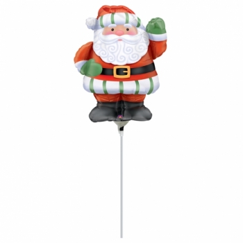 Mini-Folienballon "Weihnachtsmann"