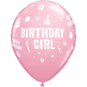 Latexballons - 6 Stck. "Birthday Girl"
