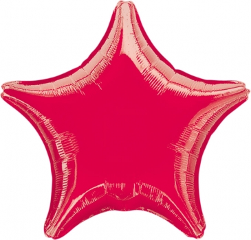 Mini-Folienballon "Stern", rot