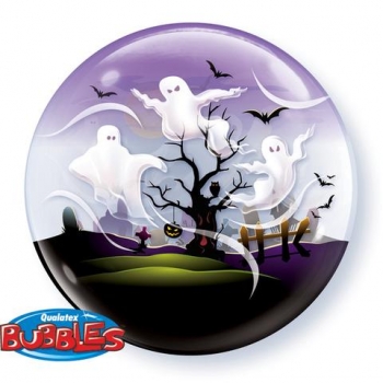 Bubble-Ballon "Halloween-Gespenster" (heliumgefüllt)