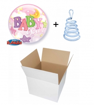 Ballon-Gruß - Baby "Baby-Girl" (heliumgefüllt)