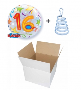 Ballon-Gruß - Geburtstag "16. Geburtstag" (heliumgefüllt)