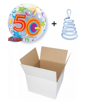 Ballon-Gruß - Geburtstag "50. Geburtstag" (heliumgefüllt)
