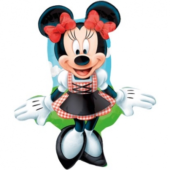 XXL-Folienballon "Minnie Mouse im Dirndl" (heliumgefüllt)