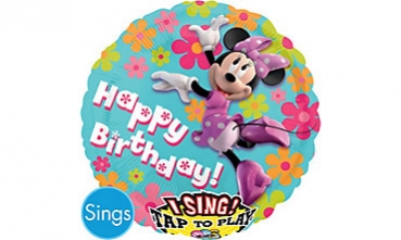 Folienballon "Happy Birthday to you", Musikballon (heliumgefüllt)