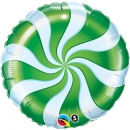 Folienballon "Candy-Swirl - grün" (heliumgefüllt)