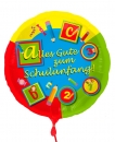Folienballon "Alles Gute zum Schulanfang", (heliumgefüllt)