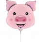 Preview: Mini-Folienballon "Schwein"