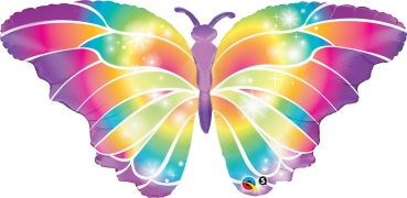 XXL-Folienballon "Schmetterling -bunt", (heliumgefüllt)