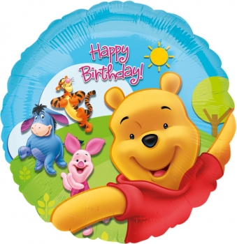 Folienballon  "Winnie the Pooh" Happy Birthday (heliumgefüllt)