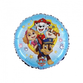 Folienballon "Paw Patrol", Freunde rund (heliumgefüllt)