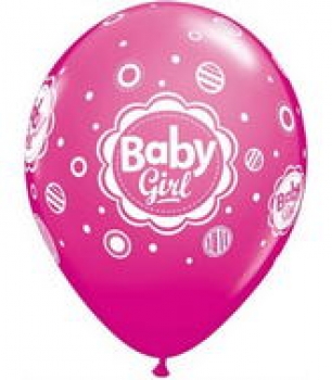 Latexballons - 6 Stck. "Baby-Girl"
