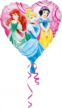 Folienballon "Disney Princess" Herz (heliumgefüllt)