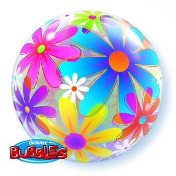 Bubble-Ballon "Fanciful Flowers" (heliumgefüllt)