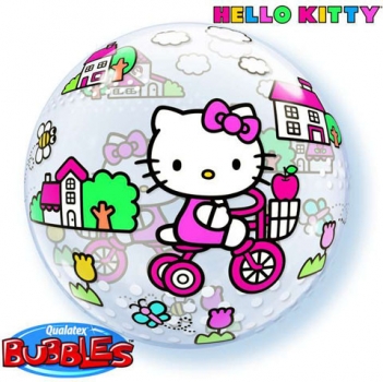 Bubble-Ballon "Hello Kitty" (heliumgefüllt)