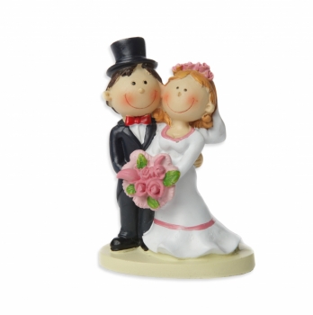 Figur - Brautpaar mit Blumenstrauß