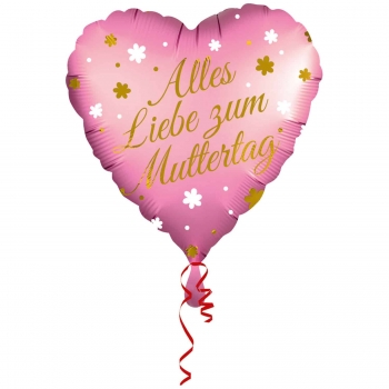 Folienballon "Alles Liebe zum Muttertag", (heliumgefüllt)