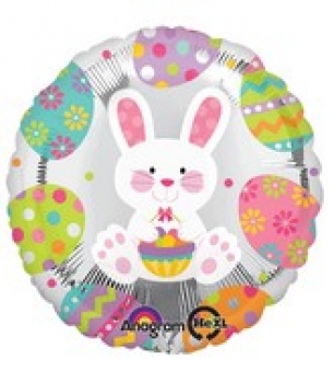 Folienballon "Osterhase metallic"