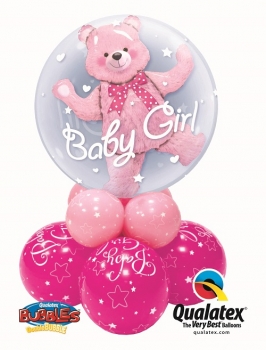 Tischdisplay "Baby Girl", rosa