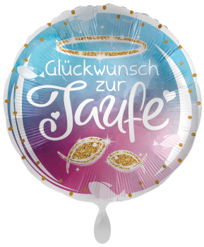 Folienballon "Glückwunsch zur Taufe"