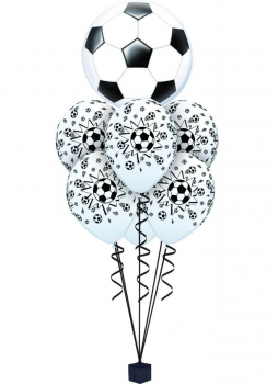 Ballonbouquet "Fußball" (heliumgefüllt)