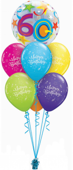 Ballonbouquet "XXL-Happy Birthday" Zahl, heliumgefüllt