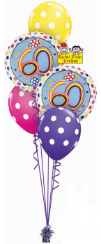 Ballonbouquet "Happy Birthday" HB 60 (heliumgefüllt)