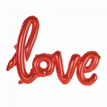Schriftzug "LOVE", rot (luftgefüllt)