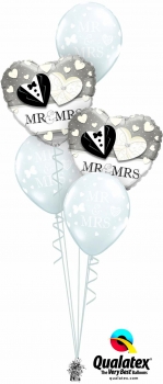 Ballon-Bouquet Hochzeit, Mr. & Mrs.