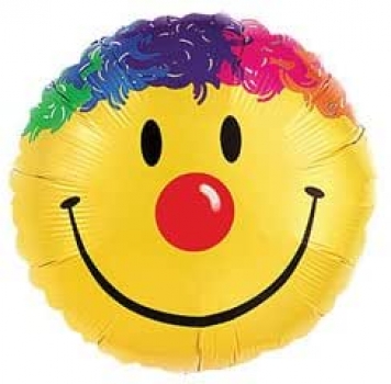 Folienballon "Smiley bunt"