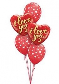 Ballonbouquet "Liebe" (heliumgefüllt)
