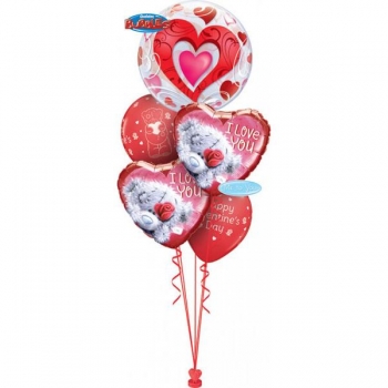 Ballonbouquet "Bubble-Liebe" (heliumgefüllt)