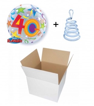 Ballon-Gruß - Geburtstag "40. Geburtstag" (heliumgefüllt)