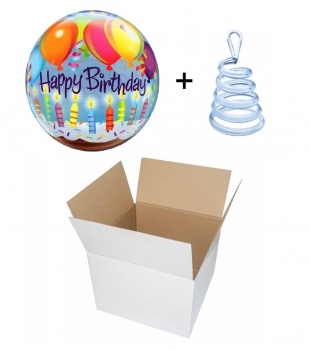 Ballon-Gruß "Happy Birthday" (heliumgefüllt)