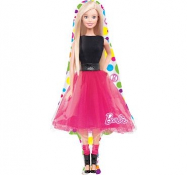 Mini-Folienballon "Barbie-Figur"