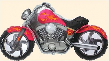 XXL-Folienballon "Motorrad", rot (heliumgefüllt)