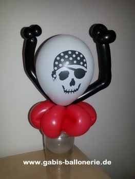 Ballongeschenk "Süßigkeiten-Becher", Pirat