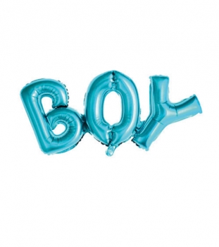 Schriftzug "BOY", blau (luftgefüllt)