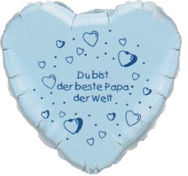 Folienballon "Du bist der beste Papa der Welt", (heliumgefüllt)