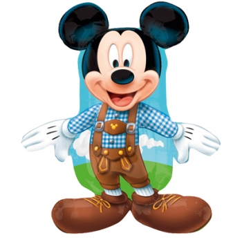 XXL-Folienballon "Mickey Mouse in Lederhosen" (heliumgefüllt)