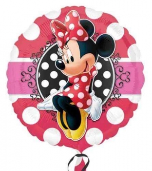 Folienballon "Minnie Mouse", Punkte (heliumgefüllt)