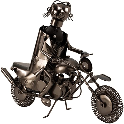Gabis-Ballonerie - Motorrad aus Metall - Flaschenhalter