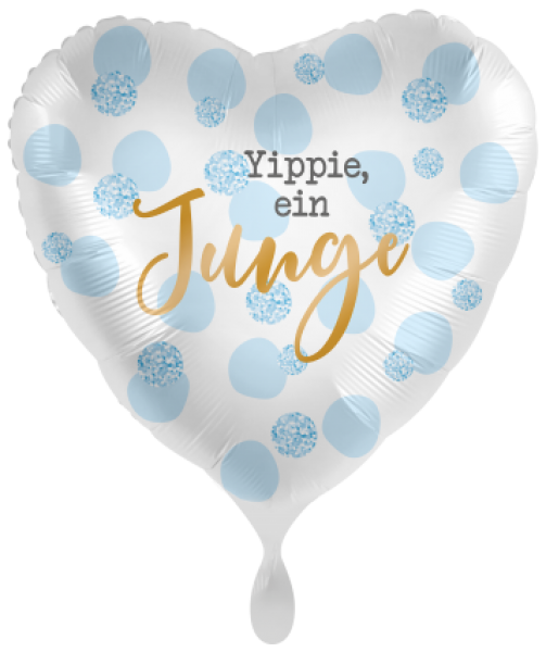 Folienballon "Hurra, ein Junge"