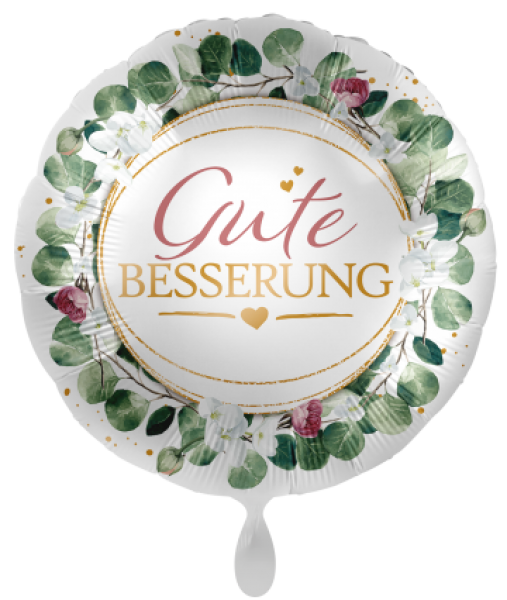 Folienballon "Gute Besserung Blumenranke"