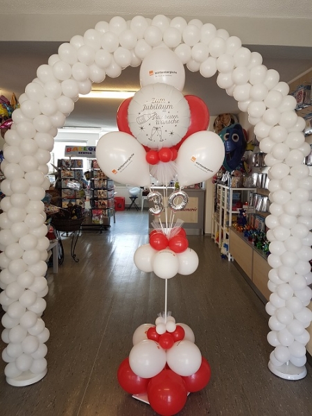 Individuelle Ballondekoration - Ballonfontäne