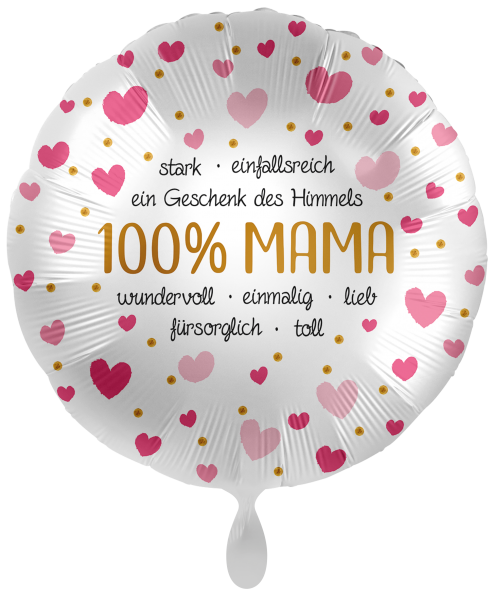 Folienballon "100% Mama"