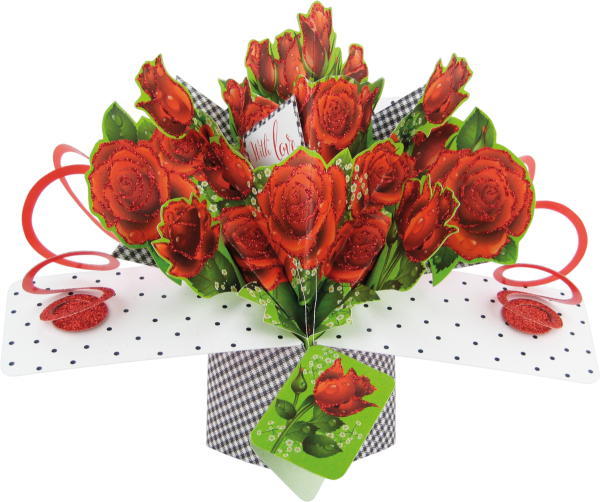 3D-Popup Karte, Rosen